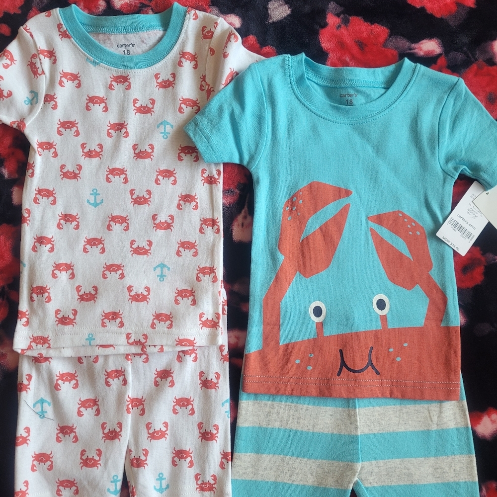 NEW Carter's 18M Set of 4 - Tee Shirts and Shorts